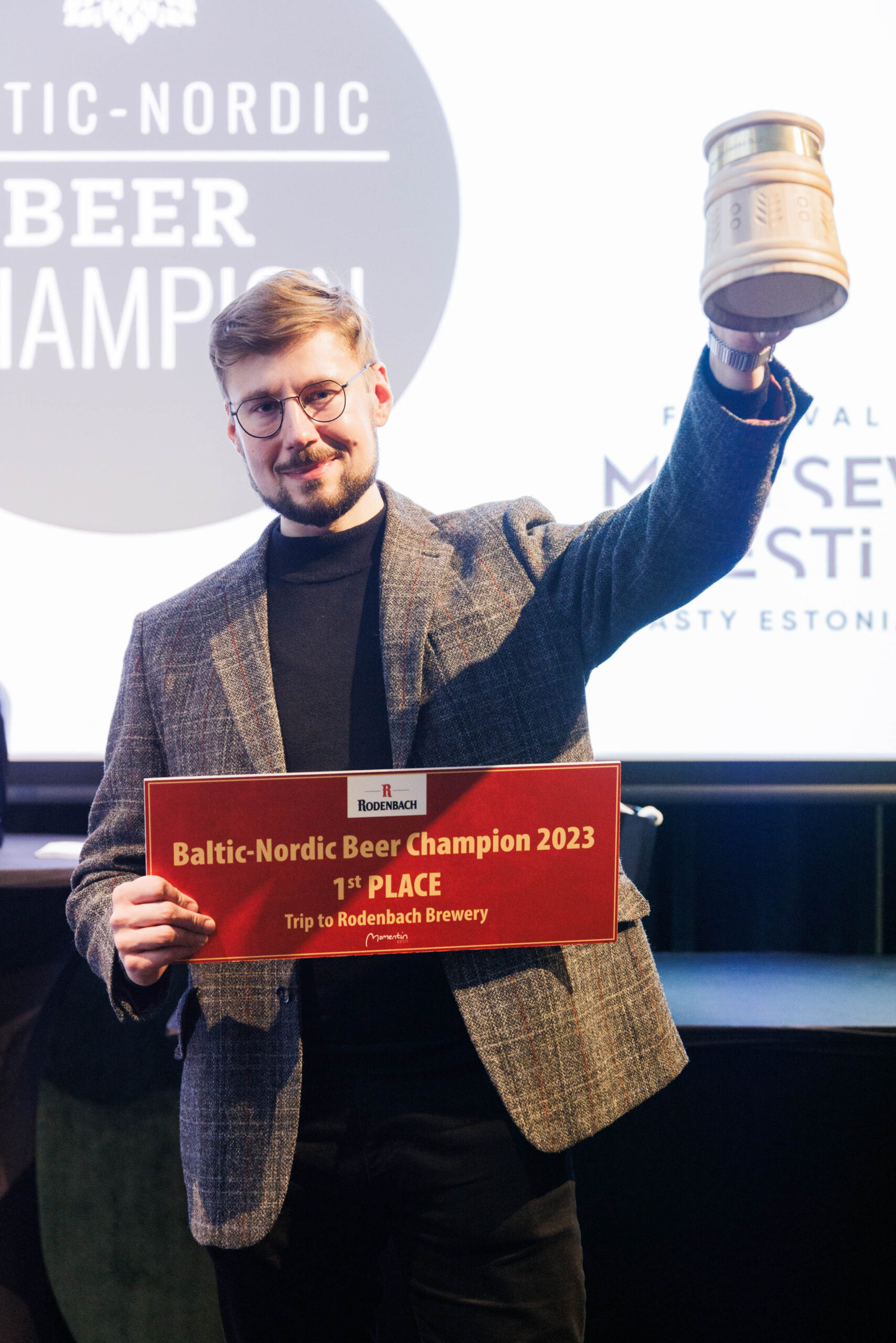 Baltic-Nordic Beer Champion 2023 võitja Martin Vahtra. Festival Maitsev Eesti